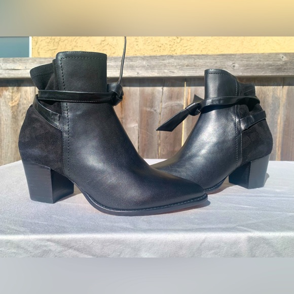 Alexandre Birman Clarita 60 Leather & Suede Booties - New w/o Box - Picture 1 of 13